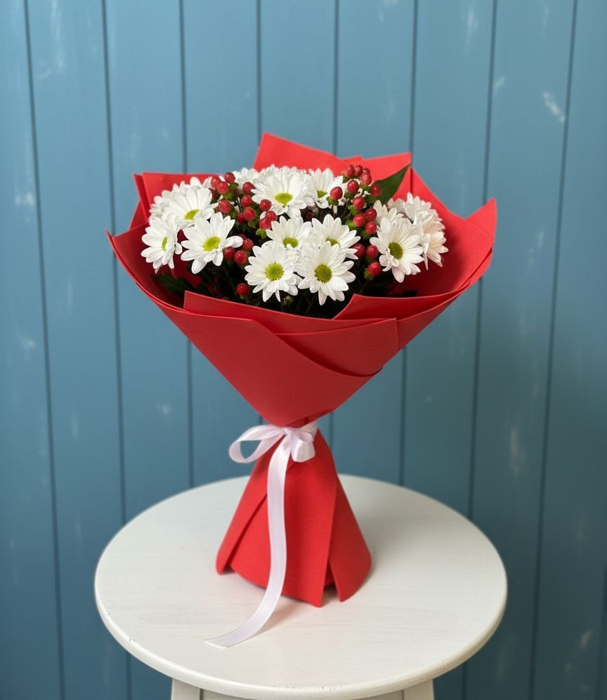 Букет цветов из: Хризантемы в Хвастовичах