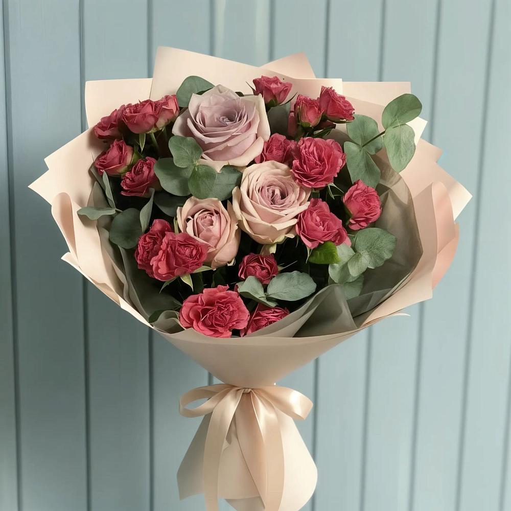 Букет цветов из: Гвоздики и Розы в Хвастовичах