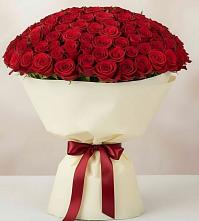 Букет 101 Красная роза Милано в Хвастовичах