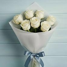 Букет 7 Белых роз Эдлесс Лав в Хвастовичах