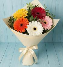Букет цветов из:  Герберы #REPLACE_PRED# Хвастовичах