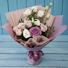 Букет цветов из:  Розы и Лизиантусы #REPLACE_PRED# Хвастовичах