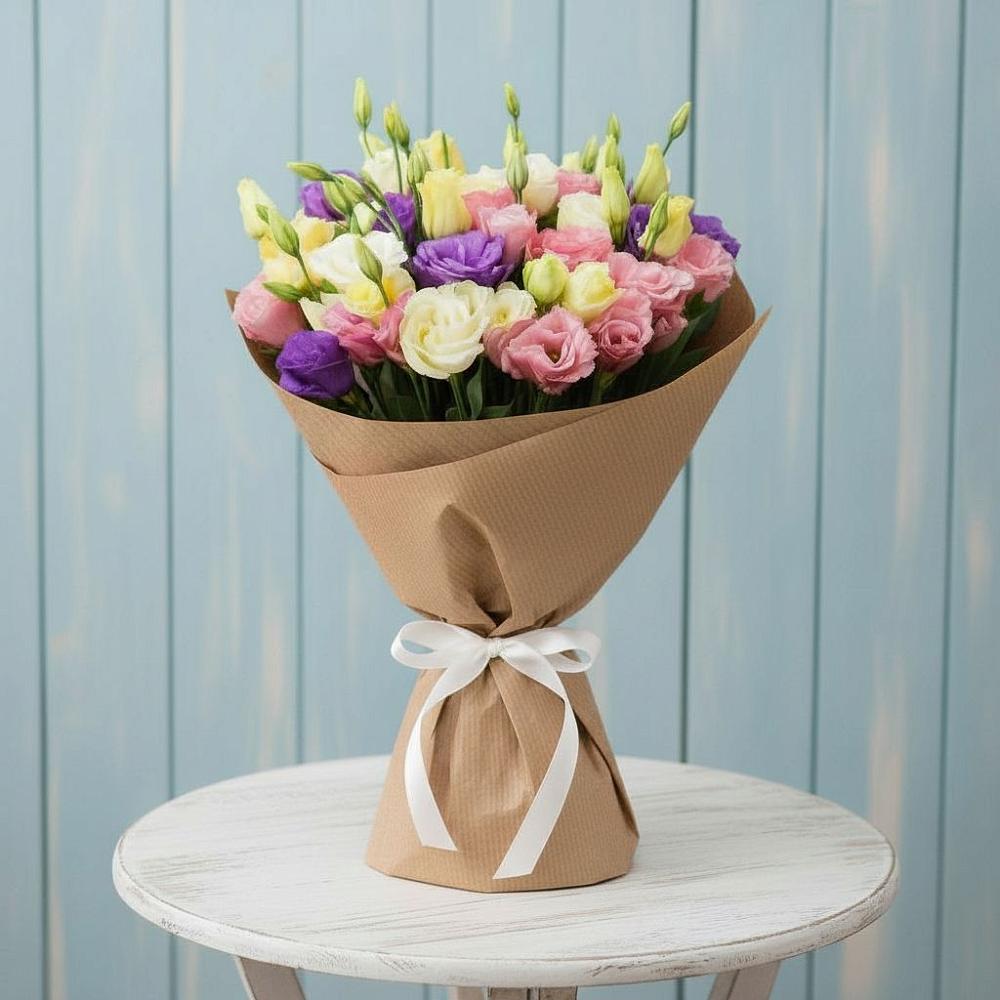 Букет цветов из: Лизиантусы в Хвастовичах