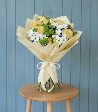 Букет цветов из:  Хризантемы и Розы в Хвастовичах