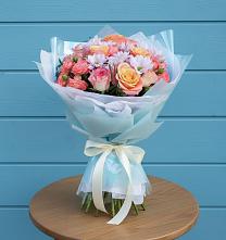 Букет цветов из:  Хризантемы и Розы в Хвастовичах