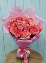 Букет 15 Розовых роз Равель в Хвастовичах