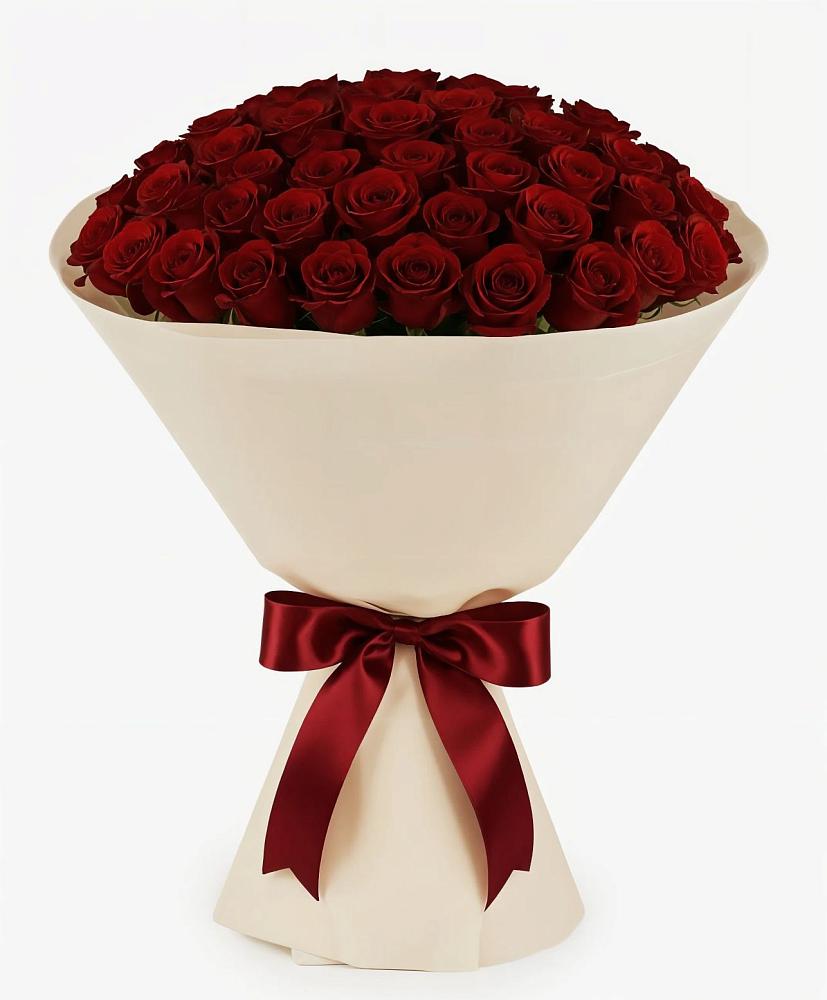 Букет 101 Бордовая роза Блэк Бакарра в Хвастовичах