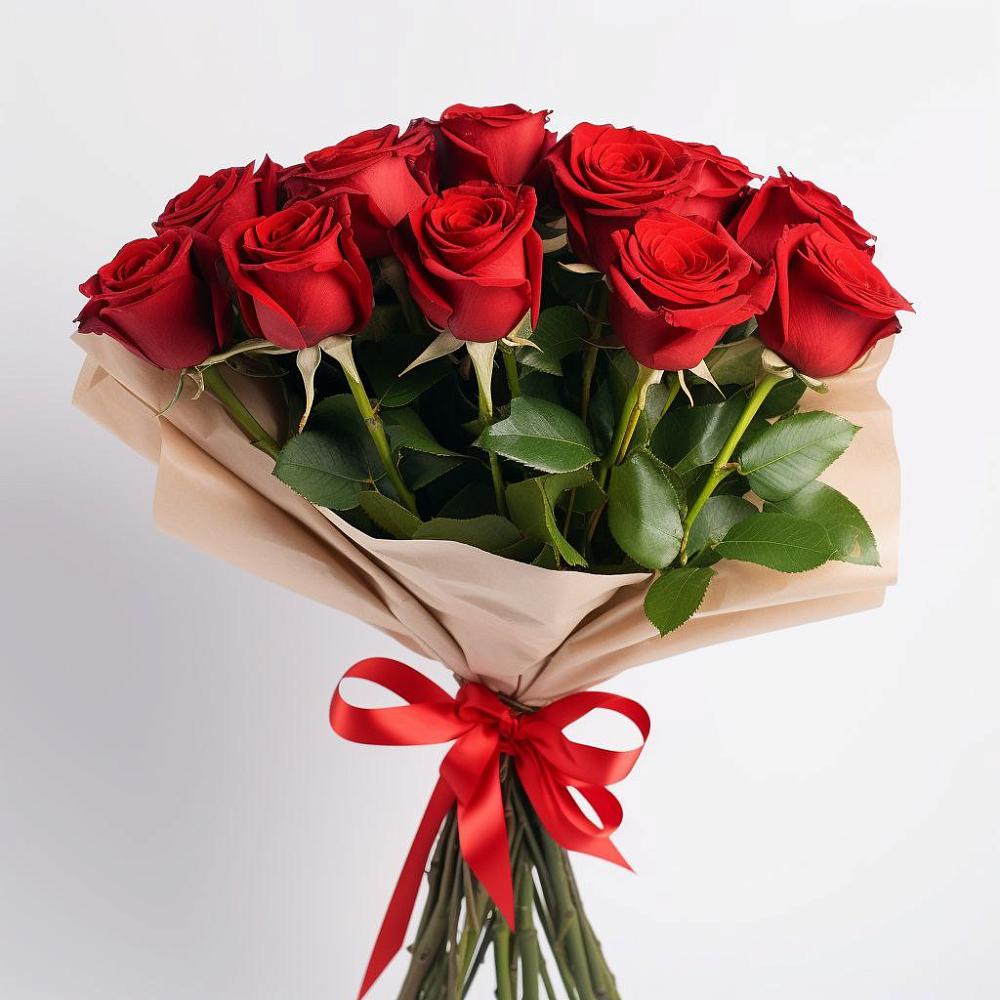 Букет 11 Красных роз Эдлесс Лав в Хвастовичах